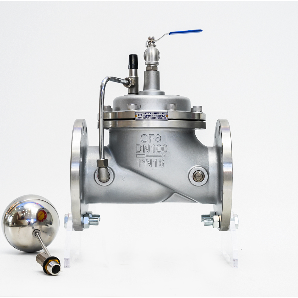 Plovákový ventil s dálkovým ovládáním z nerezové oceli 100X-16P